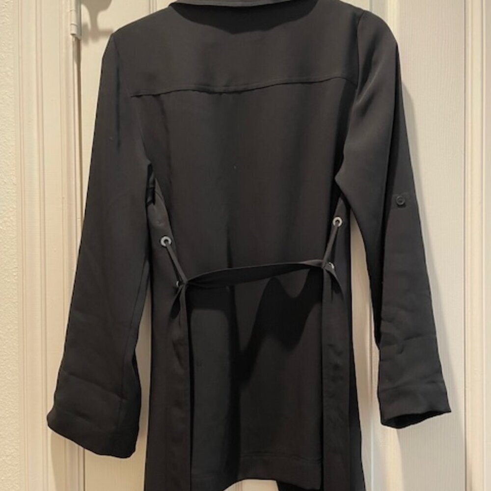 Aritzia Babaton Black Kahlo Robe Mid Jacket Size Small - Picture 9 of 10